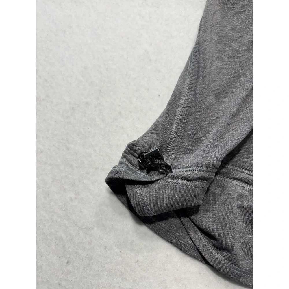 Lululemon Tank Womens Small Gray Scoop Neck Built In Bra Drawcord Hem Yoga Top